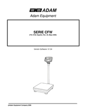 Adam Equipment CFW Serie Manual De Instrucciones