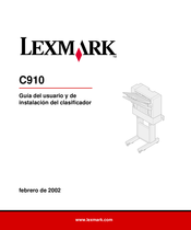 Lexmark C910 Guia Del Usuario