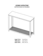 RST SL-SB-5 Instrucciones De Ensamble