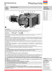 Rietschle CLFH 341 Instrucciones De Uso