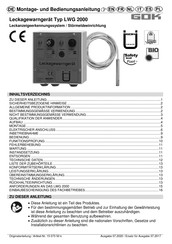 GOK LWG 2000 Instrucciones Par El Montaje Y El Funcionamiento