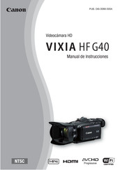 Canon VIXIA HF G40 Manual De Instrucciones