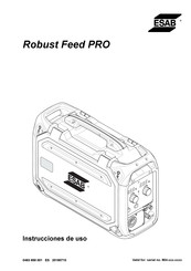 Esab Robust Feed PRO Instrucciones De Uso