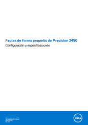 Dell Precision 3450 Configuración Y Especificaciones