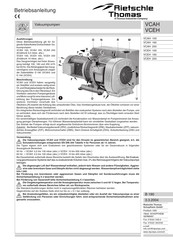 Rietschle Thomas VCEH 250 Instrucciones De Uso