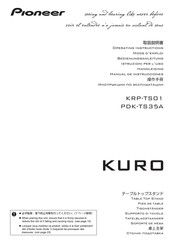 Pioneer KURO PDK-TS35A Manual De Instrucciones