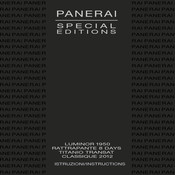 Panerai LUMINOR 1950 RATTRAPANTE 8 DAYS TITANIO Manual De Instrucciones