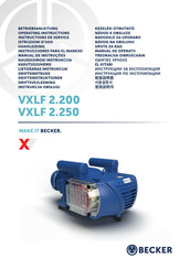 Becker VXLF 2.200 Instrucciones Para El Manejo