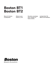 Boston Acoustics BT1 Manual De Instrucciones