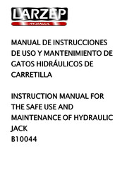 Larzep B10044 Manual De Instrucciones De Uso Y Mantenimimento