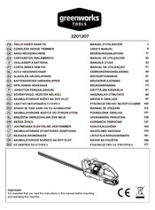 GreenWorks Tools 2201207 Manual De Utilización