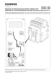 Siemens 3WX3641 JD00 Serie Instrucciones De Servicio