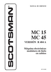 Scotsman MC 15 WS Manual De Servicio