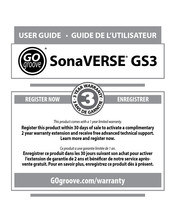 GOgroove SonaVERSE GS3 Guia Del Usuario