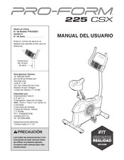 Pro-Form 225 CSX Manual Del Usuario