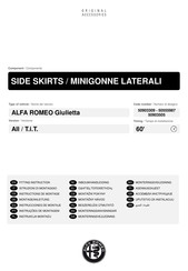 Alfa Romeo 50555987 Instrucciones De Montaje