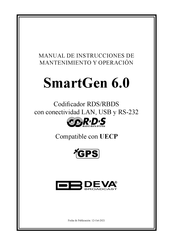 DEVA Broadcast SmartGen 6.0 Manual De Instrucciones De Mantenimiento Y Operación