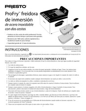 Presto ProFry 0546606 Manual De Instrucciones