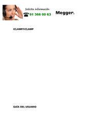 Megger ICLAMP Manual Del Usuario