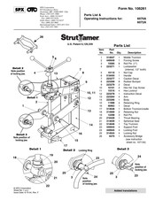 SPX OTC StrutTamer 6070A Lista De Partes E Instrucciones De Funcionamiento