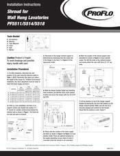 Ferguson Enterprises ProFlo PF5518 Instrucciones Para La Instalación