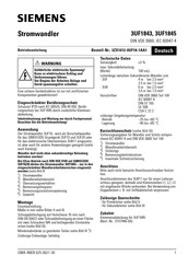 Siemens 3UF1843 Instrucciones