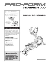 Pro-Form TRAINER 7.0 Manual Del Usuario