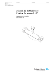 Endress+Hauser Proline Promass O 100 Manual De Instrucciones