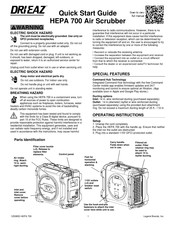 Dri-Eaz HEPA 700 Guia De Inicio Rapido