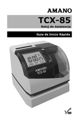 Amano TCX-85 Guía De Inicio Rápida