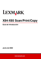 Lexmark X84 Guía De Introducción