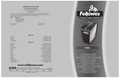 Fellowes POWERSHRED P-58Cs Manual Del Usuario