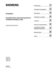 Siemens SITRANS F M MAG 3100 Instrucciones De Servicio