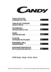 Candy PL04 Instrucciones De Uso