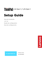 Lenovo ThinkPad L15 Geb 1 Guía De Configuración