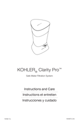 Kohler Clarity Pro Instrucciones Y Cuidado