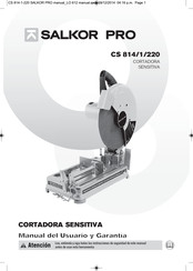 SALKOR PRO CS 814/1/220 Manual Del Usuario Y Garantía