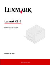 Lexmark C910 Referencia Del Usuario