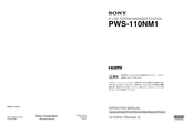 Sony PWS-110NM1 Manual Del Usuario