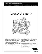 Invacare Lynx LX-3 Instrucciones Para Desempacar Y Ensamblar