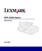 Lexmark X4500 Guía De Configuración