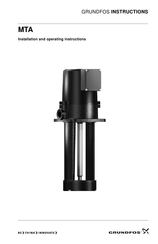 Grundfos MTA 70H Instrucciones De Instalación Y Funcionamiento