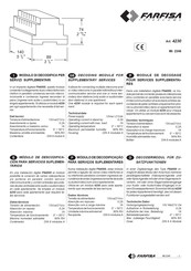 FARFISA INTERCOMS 4230 Manual De Instrucciones