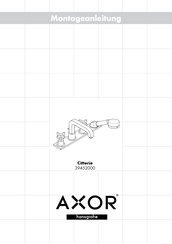 Hansgrohe AXOR Citterio 39452000 Instrucciones De Montaje