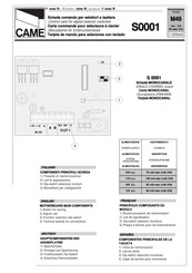 CAME R Serie Manual De Instrucciones