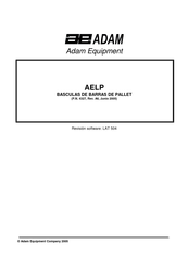 Adam Equipment AELP Manual De Instrucciones