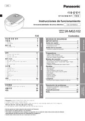 Panasonic SR-MGS102 Instrucciones De Funcionamiento