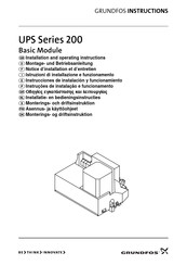 Grundfos UPS 200 Serie Instrucciones De Instalación Y Funcionamiento