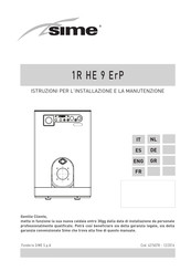 Sime 1R HE 9 ErP Instrucciones De Instalación Y Mantenimiento