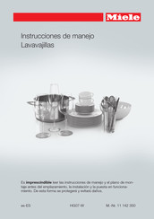 Miele HG07-W Instrucciones De Manejo